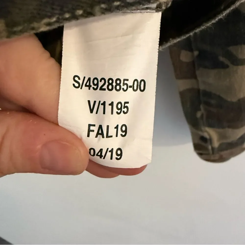 GAP Camouflage Jean Jacket Denim Pink Detail S